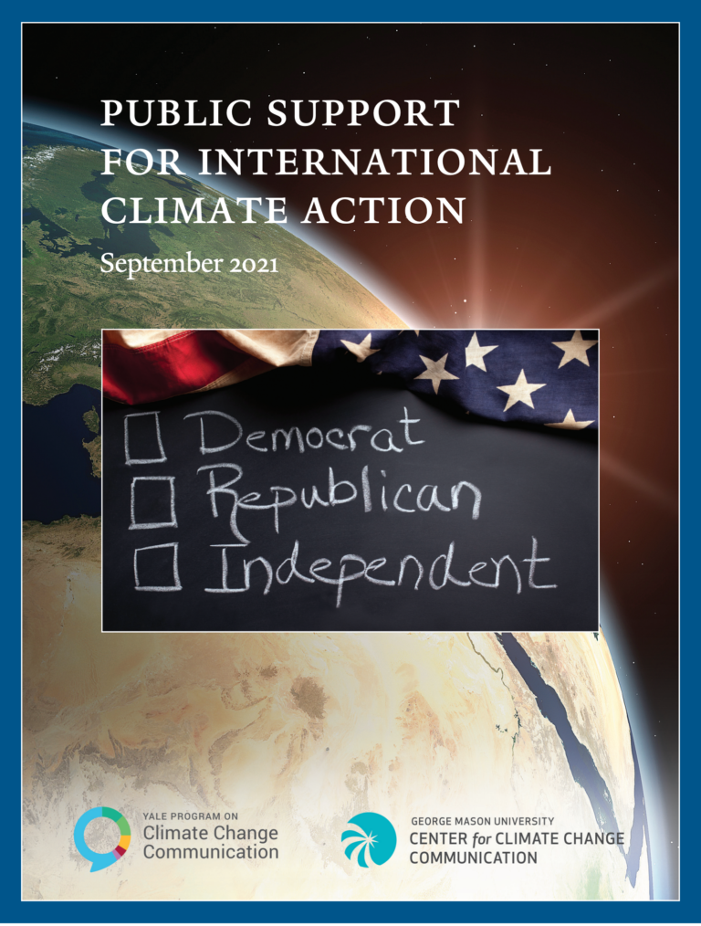 Public Support for International Climate Action, September 2021
