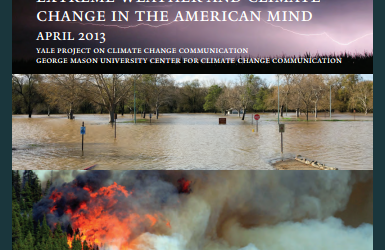 Extreme Weather and Climate Change in the American Mind: April 2013